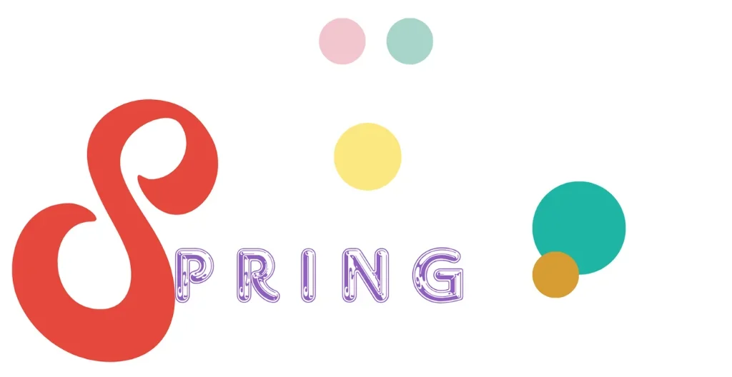 Spring color palette site logo